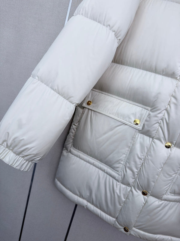 CE 2026 Hooded Mid-Length Jacket Nylon Down 430240