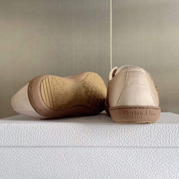 Dior Lucky Sneaker Nude Satin GHW