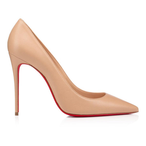 CL Kate 10cm Pumps Beige Red Calfskin
