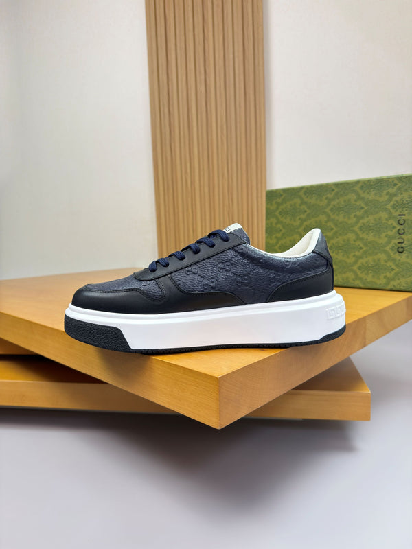 GG SNEAKER BLACK MIX BLUE NAPPA LEATHER 194556