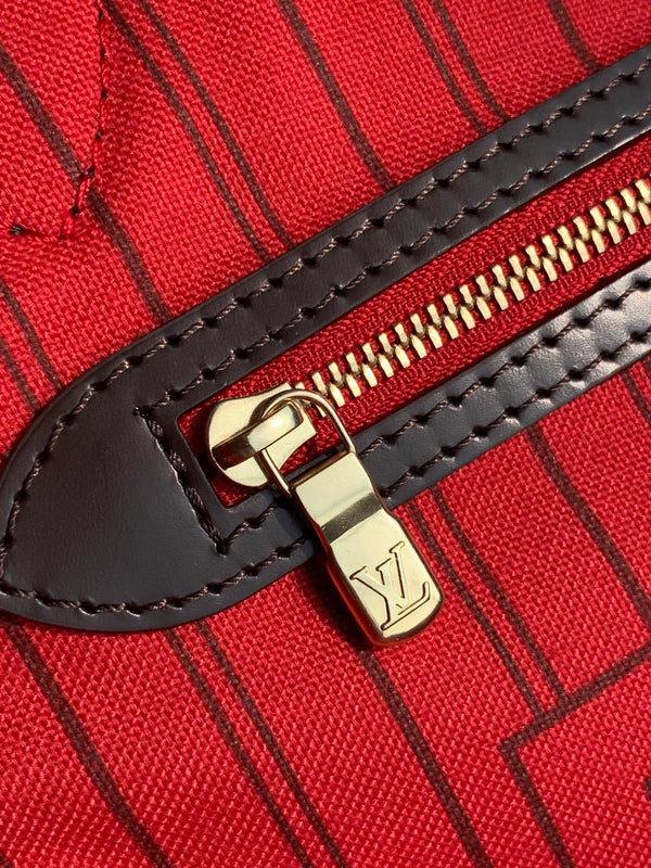 NEVER FULL MM WITH DUSTBAG DAMIER EBENE CANVAS 29CM