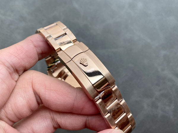 SKY-DWELLER 42 QUADRANTE MARRONE ORO ROSA