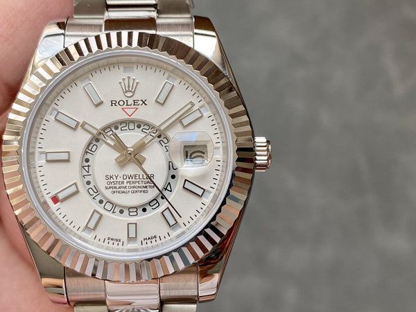 SKY-DWELLER 42 WHITE DIAL STAINLESS STEEL