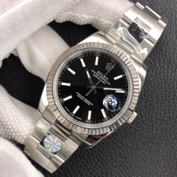 DATEJUST 41MM STAINLESS STEEL BLACK DIAL