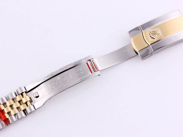 DATEJUST 41 TWO-TONE YELLOW DIAL DIAMOND NUMERALS