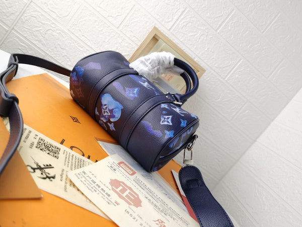 LV KEEPALL XS 21 INK ACQUERELLO IN PELLE DI BUCCIONE