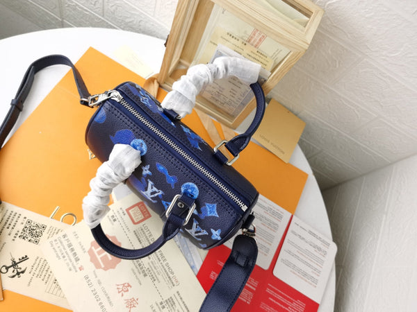 LV KEEPALL XS 21 INK ACQUERELLO IN PELLE DI BUCCIONE