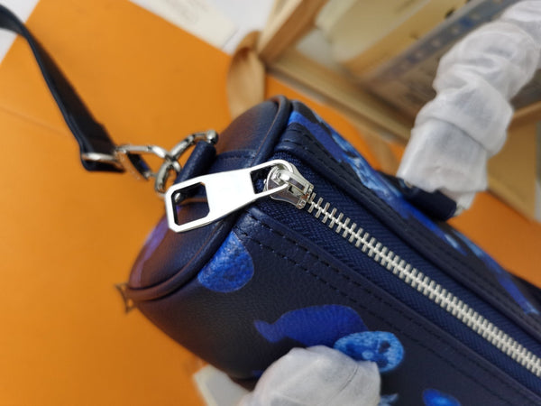 LV KEEPALL XS 21 INK ACQUERELLO IN PELLE DI BUCCIONE