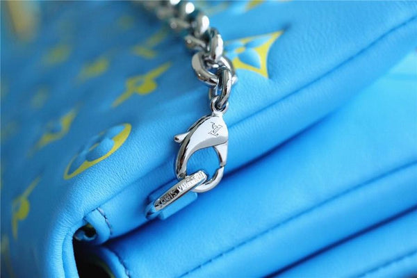 POCHETTE COUSSIN 20 MONOGRAMMA GIALLO VERDE MENTA