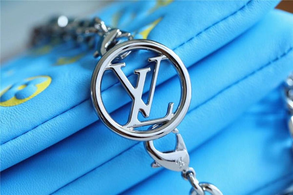 POCHETTE COUSSIN 20 MONOGRAMMA GIALLO VERDE MENTA