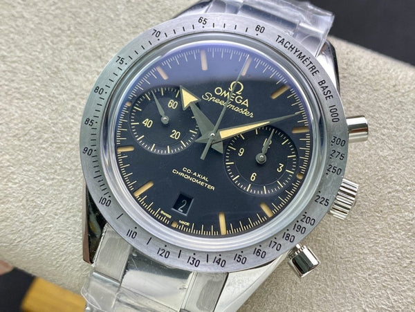 SPEED MASTER 57 BROAD ARROW STEEL BLACK DIAL