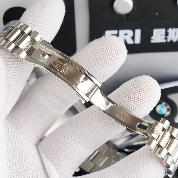 DATEJUST 41 STAINLESS STEEL CUSTOM BLUE EMERALD DIAL