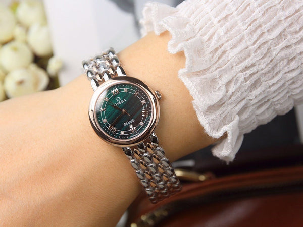 DEVILLE LADYMATIC 29MM TWO TONE BLUE DIAL