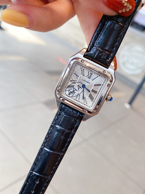 SANTOS DE CARTIE QUARTZ 28MM STEEL CASE