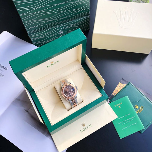 YACHT-MASTE EVEROSE GOLD BROWN DIAL