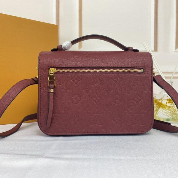 LV POCHETTE METIS 25CM ROSSO SCURO