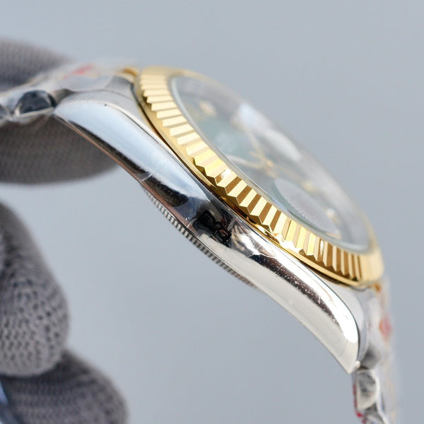 DATEJUST 41MM TWO-TONE GREEN DIAL JUBILEE BRACELET