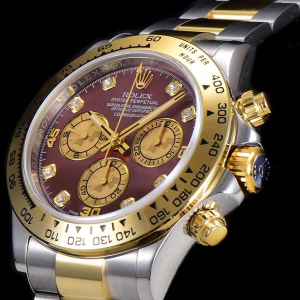 DAYTONA CUSTOM TWO-TONE RED PEARL DIAL