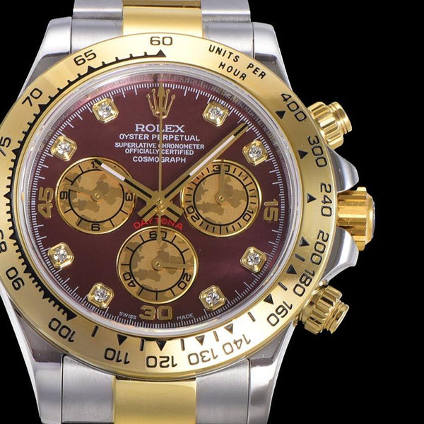 DAYTONA CUSTOM TWO-TONE RED PEARL DIAL