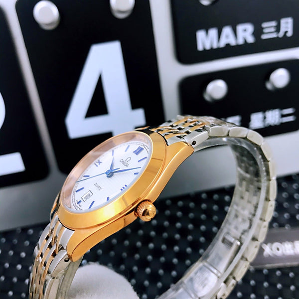 DE VILLE 33MM QUARZO ORO ACCIAIO