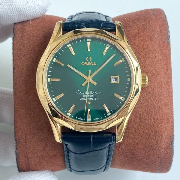 CONSTELLATION 40 GOLD CASE LEATHER STRAP