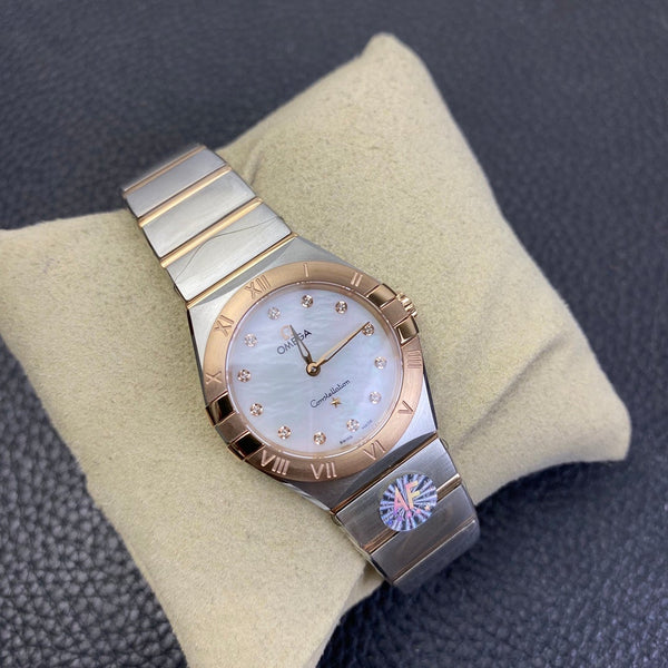CONSTELLATION QUARTZ 28MM ROSE GOLD STEEL