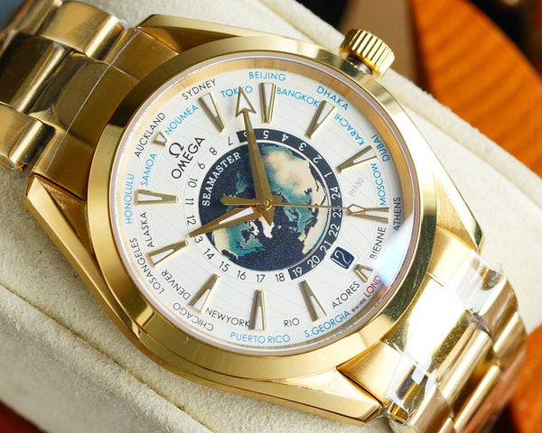 SEAMASTER AQUA TERRA 150M WORLDTIMER TWO TONE