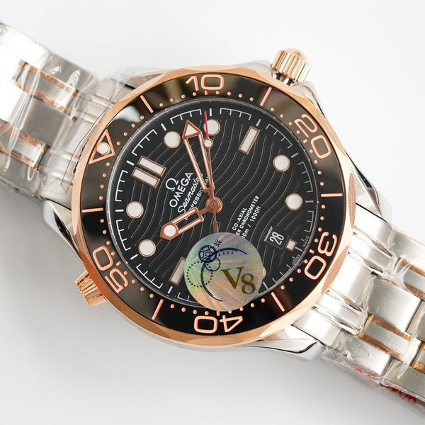 SEAMASTER DIVER 300M CO-AXIAL 42MM ROSE GOLD BLACK CERAMIC