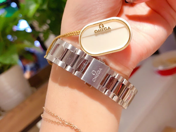 AQUA TERRA 28MM QUARTZ STEEL WHITE DIAL