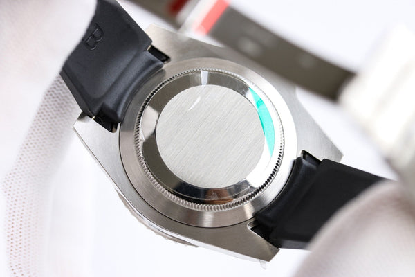 SUBMARINER DATE 40MM CUSTOM STEEL GREEN BEZEL BLACK BEAR DIAL