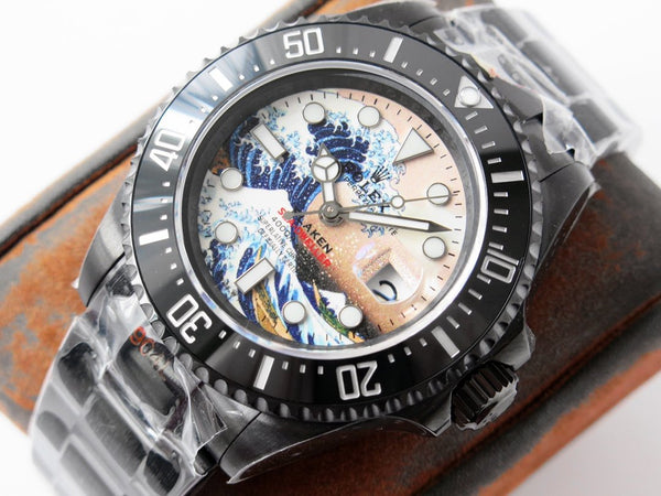SEA-DWELLER DEEPSEA 44MM BLACK CUSTOM TSUNAMI DIAL