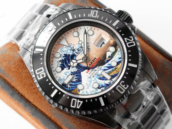 SEA-DWELLER DEEPSEA 44MM BLACK CUSTOM TSUNAMI DIAL