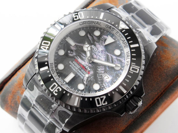 SEA-DWELLER DEEPSEA 44MM BLACK CUSTOM BUFFALO DIAL
