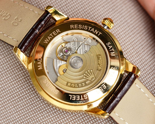 OYSTER PERPETUAL 41MM GOLD CASE DIAMOND NUMERALS