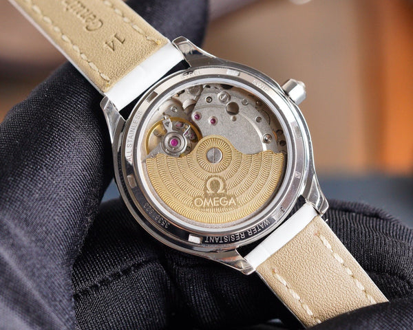 DE VILLE LADYMATIC 31MM DIAMOND BEZEL MOP DIAL