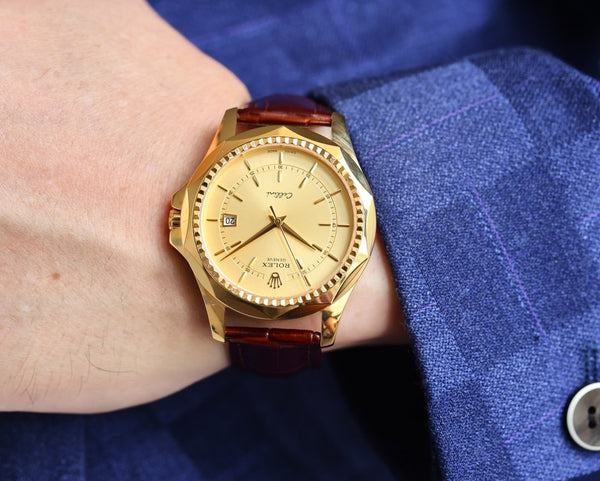 CELLINI DATE 42MM GOLD CASE