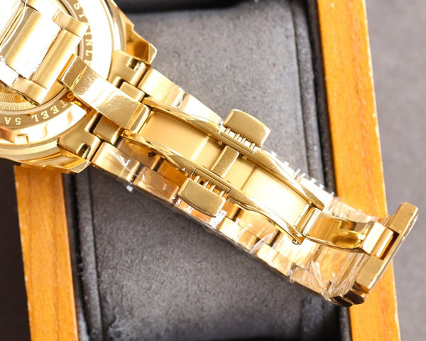 DATEJUST 41MM SMOOTH BEZEL GOLD CASE DIAMOND NUMERALS