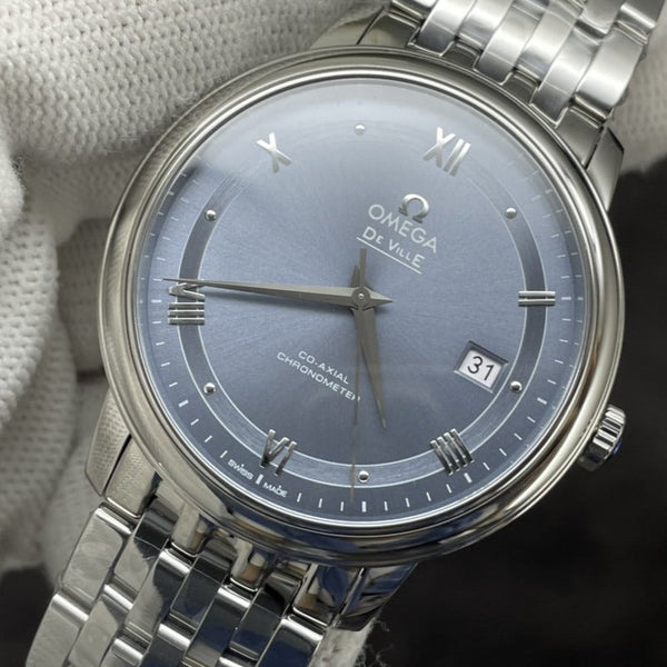 DEVILLE PRESTIGE 39.5MM STEEL BLUE DIAL