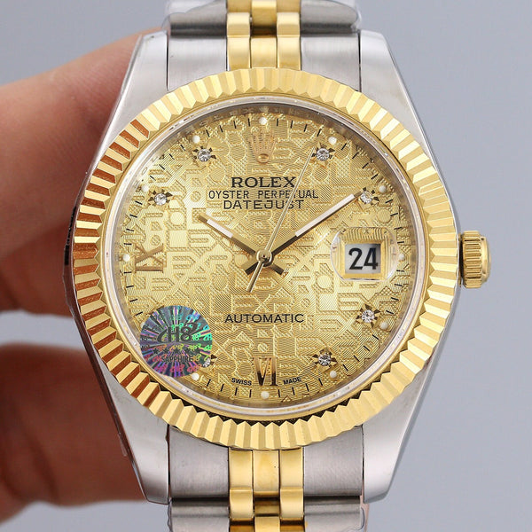 DATEJUST 41M GOLD CASE FLUTED MOTIF DIAL