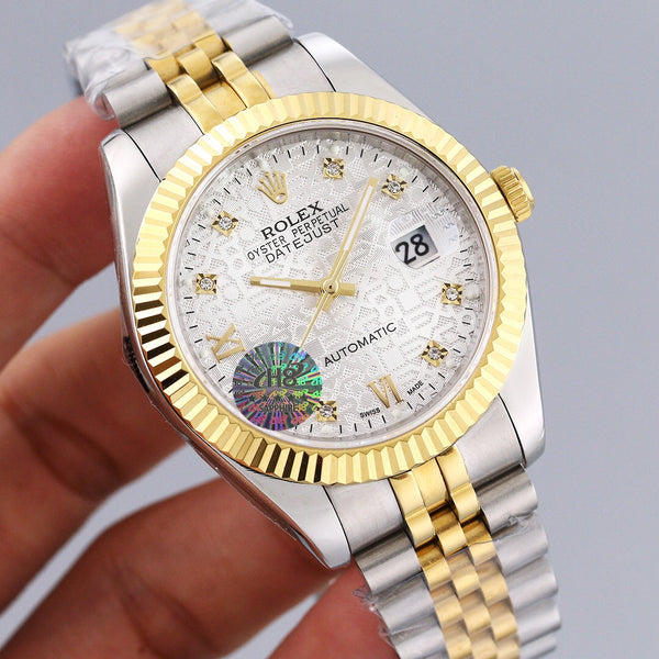 DATEJUST 41M GOLD CASE FLUTED MOTIF DIAL