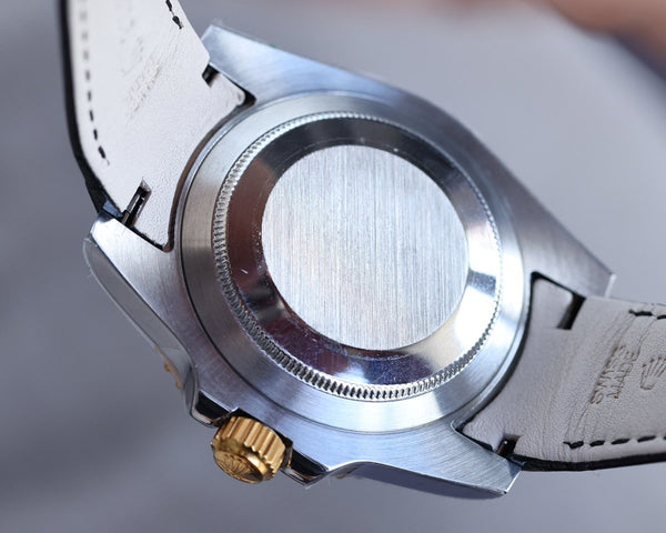 SUBMARINER DATE 40 STEEL CASE GOLD BLACK CERAMIC LEATHER