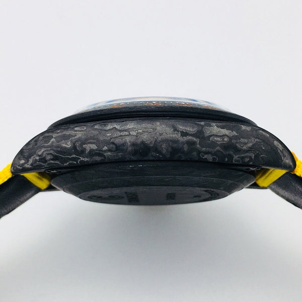DAYTONA 40MM CUSTOM CARBON FILBER CREAM DIAL YELLOW TEXTILE