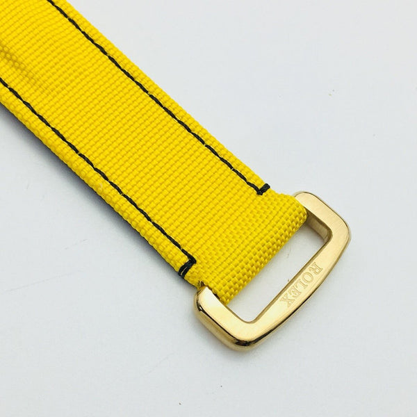 DAYTONA 40MM CUSTOM CARBON FILBER CREAM DIAL YELLOW TEXTILE