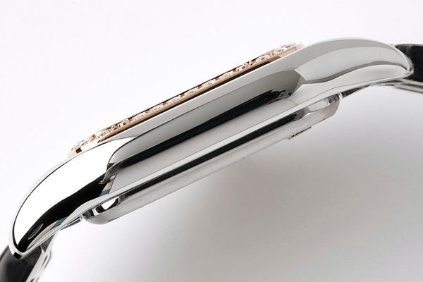 PANTHERE DE CARTIE 22MM QUARTZ ROSE GOLD STEEL WHITE DIAL