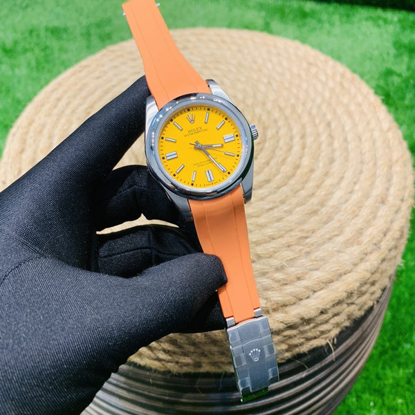 OYSTER PERPETUAL 41MM RUBBER STRAP