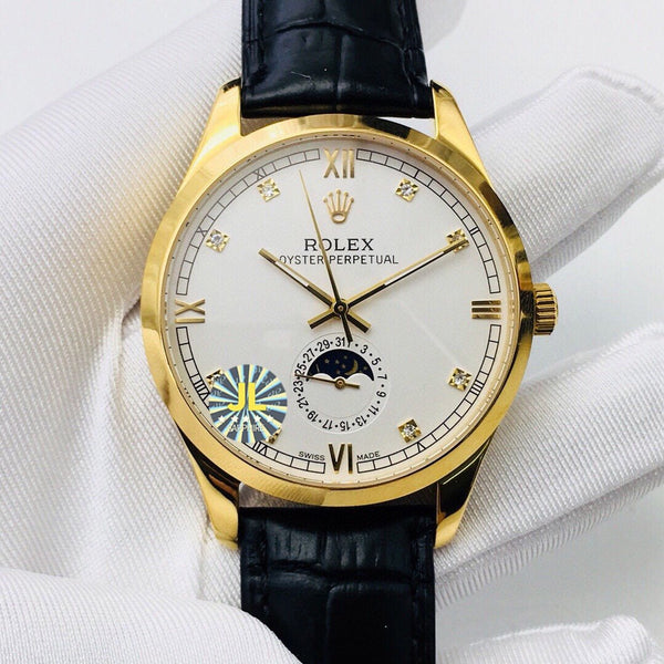 OYSTER PERPETUAL 41 FASI LUNA CASSA IN ORO