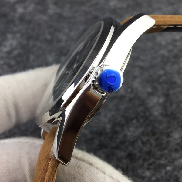 SEAMASTER AQUA TERRA 150M STEEL CASE BLACK DIAL BROWN LEATHER