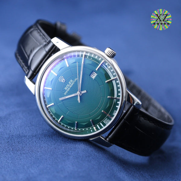 OYSTER PERPETUAL 41MM CASSA IN ACCIAIO QUADRANTE VERDE