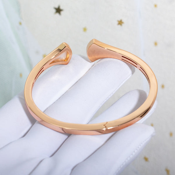 BRACCIALE DREAM APERTO IN ORO ROSA CON DIAMANTI