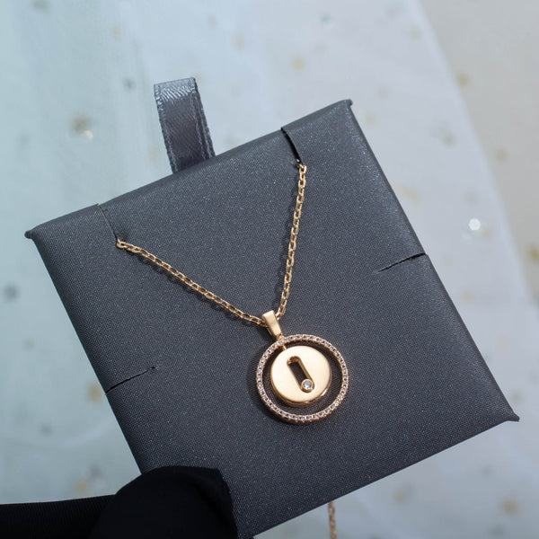 LUCKY MOVE PINK GOLD NECKLACE